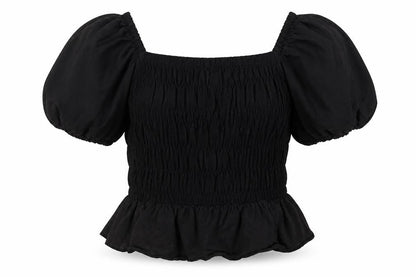 Womens UK Size 10 Missguided Black Basic Blouse