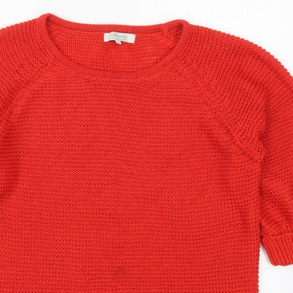 Womens UK Size 12 Peacocks Red Pullover Jumper