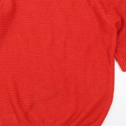 Womens UK Size 12 Peacocks Red Pullover Jumper