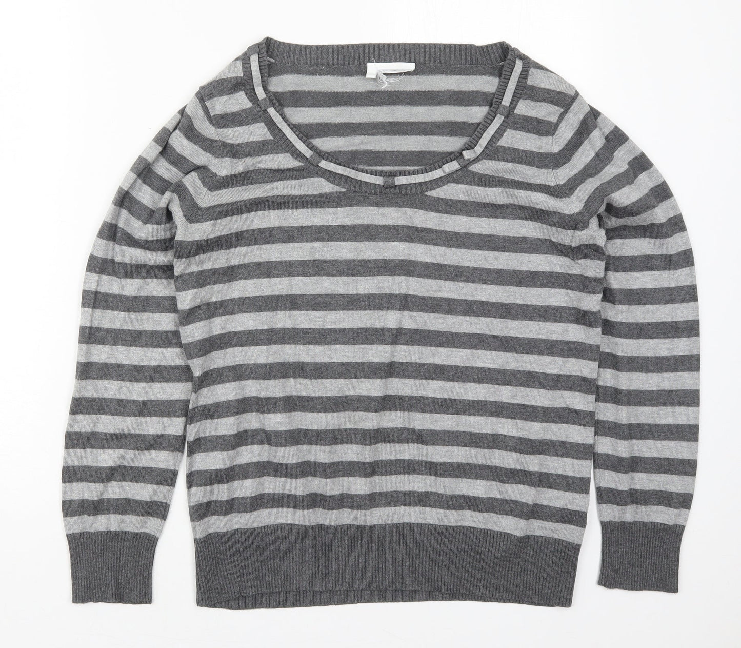 Womens UK Size 14 Preworn Grey Pullover Jumper
