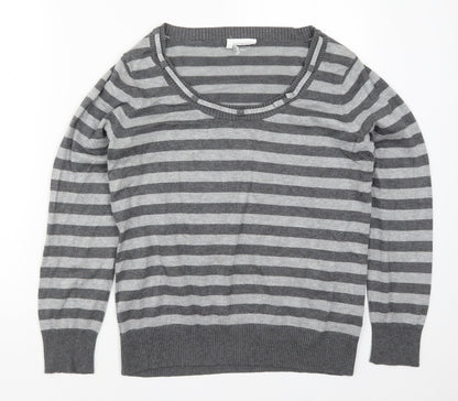 Womens UK Size 14 Preworn Grey Pullover Jumper