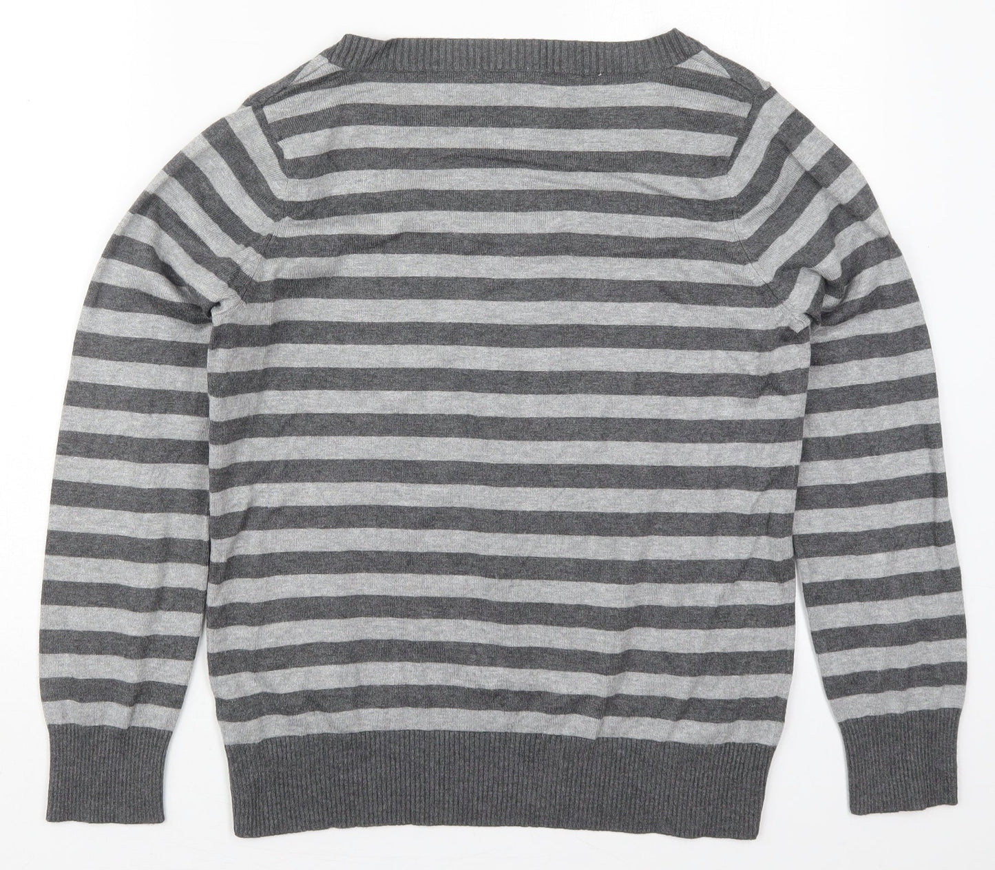 Womens UK Size 14 Preworn Grey Pullover Jumper