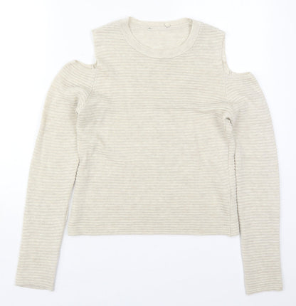 Womens UK Size 8 Atmosphere Beige Pullover Jumper