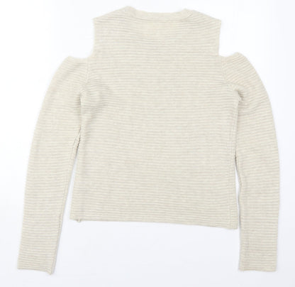 Womens UK Size 8 Atmosphere Beige Pullover Jumper