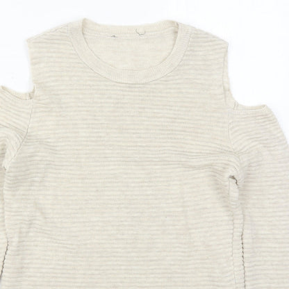 Womens UK Size 8 Atmosphere Beige Pullover Jumper