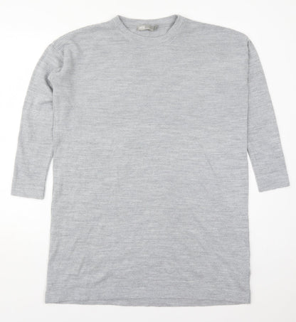 Atmosphere Womens Grey  Acrylic Jumper Dress  Size S  Crew Neck Pullover