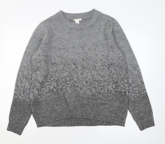 Womens UK Size M H&M Grey Pullover Jumper