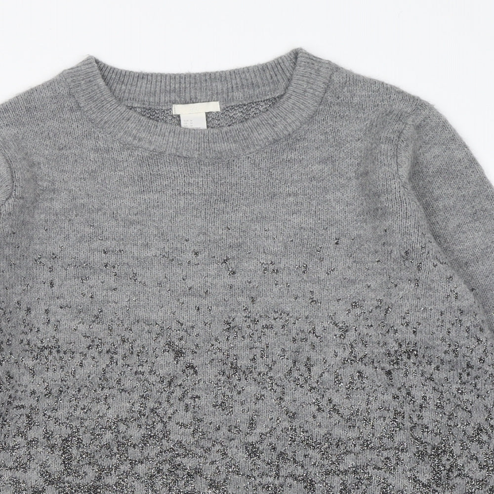 Womens UK Size M H&M Grey Pullover Jumper