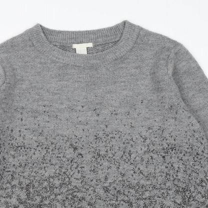 Womens UK Size M H&M Grey Pullover Jumper