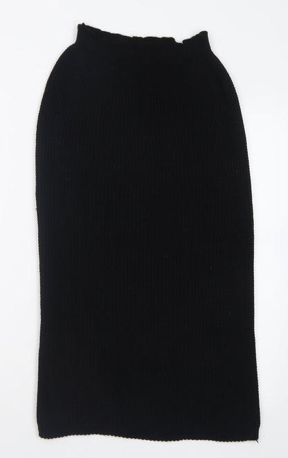 In the Style Womens Black  Acrylic A-Line Skirt Size 8