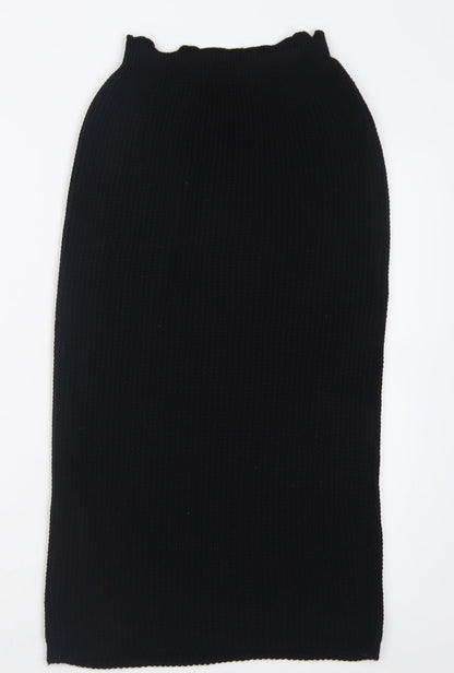 In the Style Womens Black  Acrylic A-Line Skirt Size 8