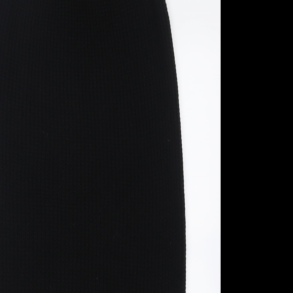 In the Style Womens Black  Acrylic A-Line Skirt Size 8