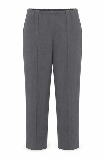 Bonmarché Womens Grey Polyester Cropped Trousers Size 18 L24 in Regular