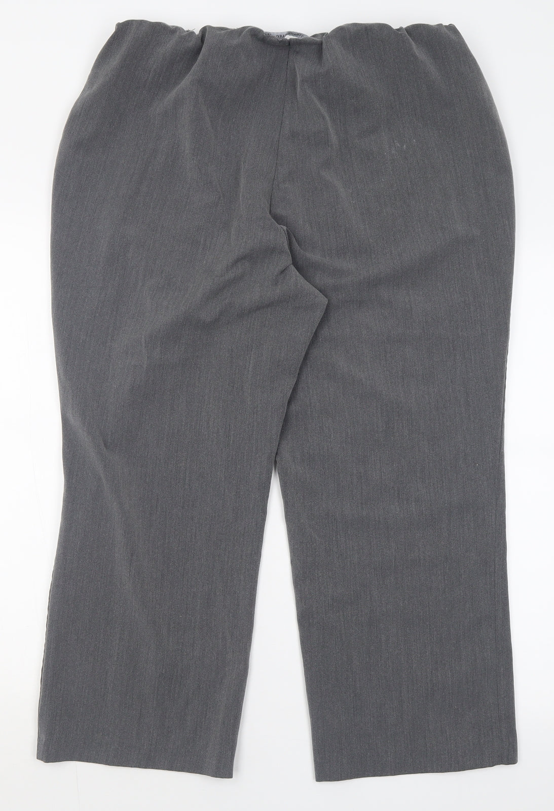 Womens UK Size 18 bonmarch Regular Fit Cropped Grey Trousers