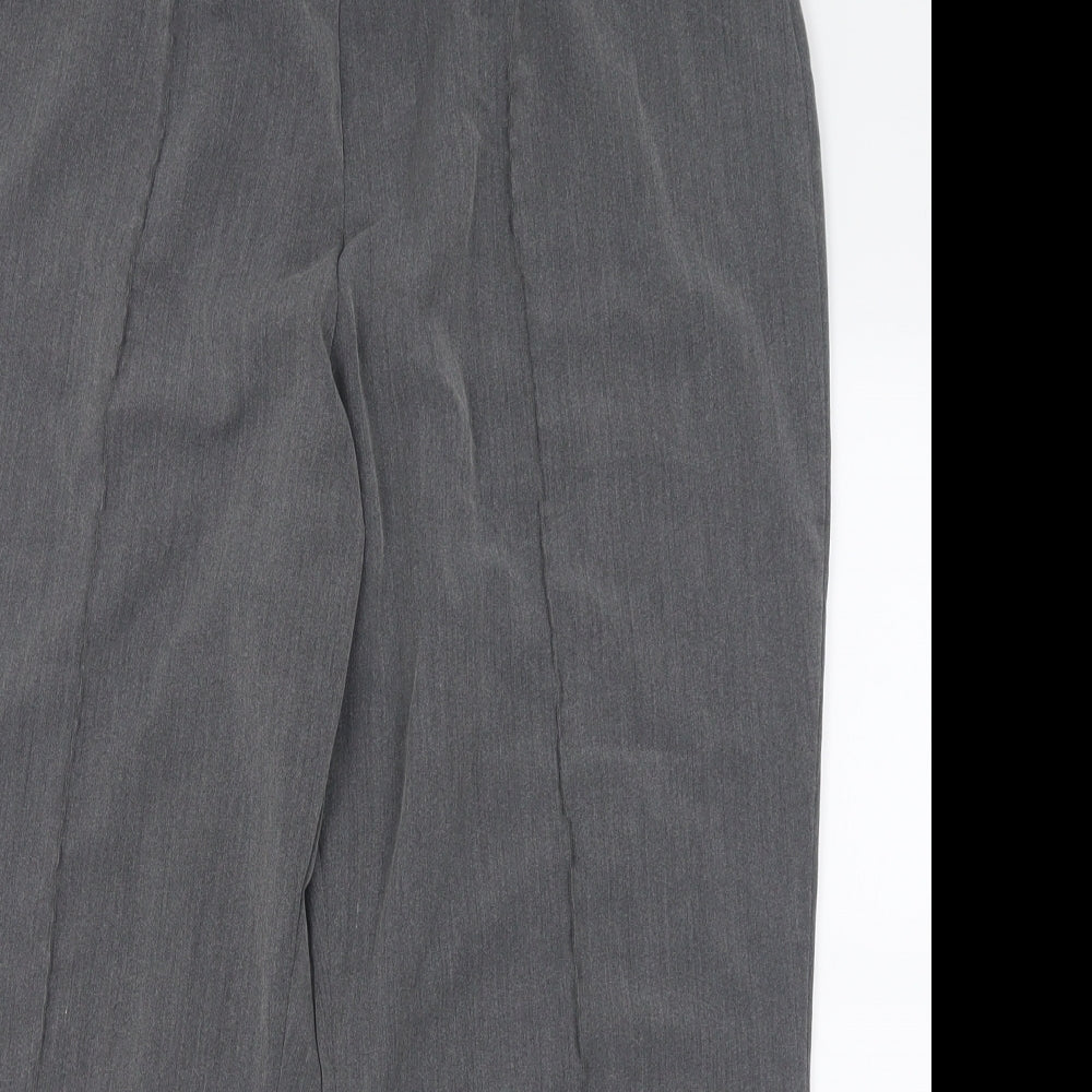 Womens UK Size 18 bonmarch Regular Fit Cropped Grey Trousers