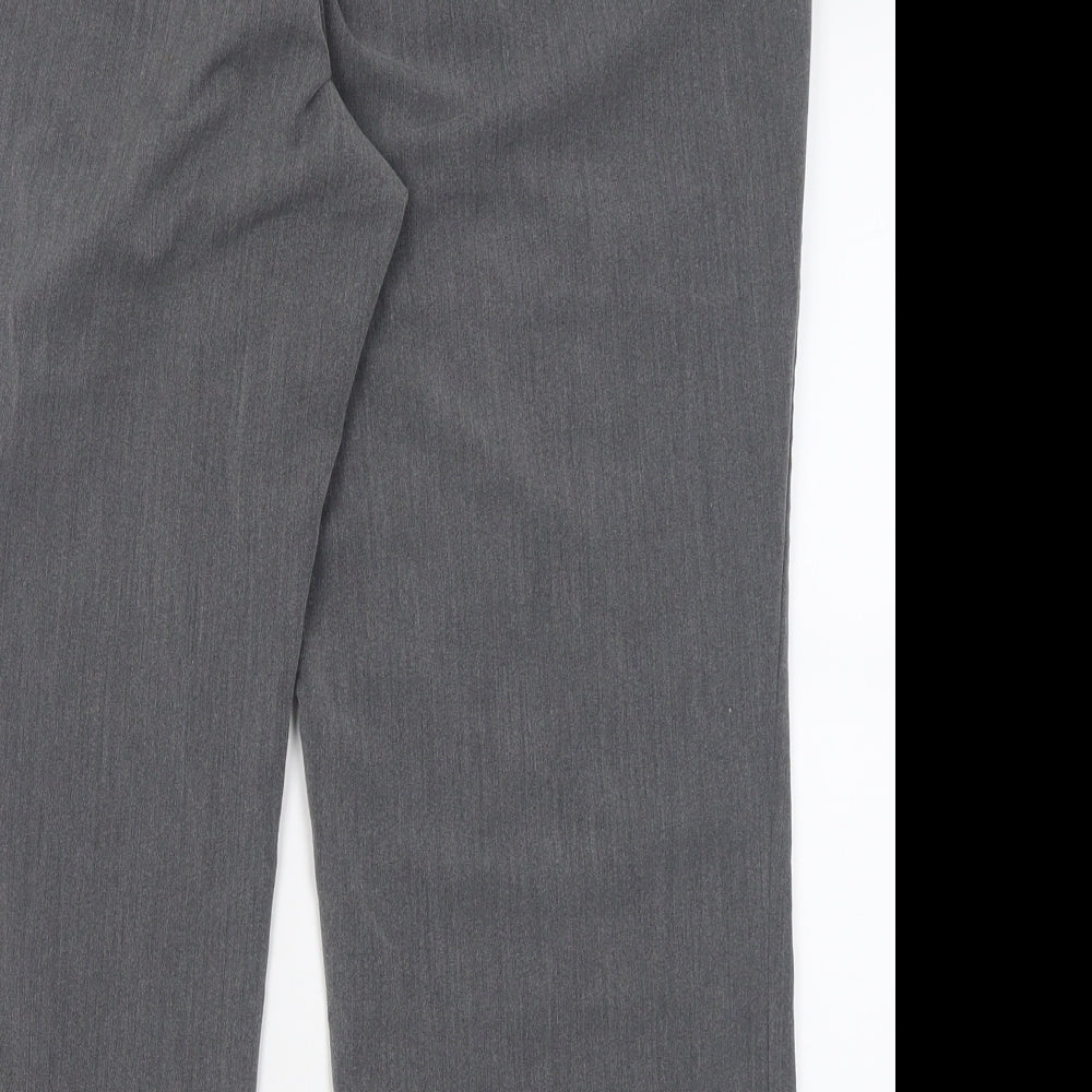 Womens UK Size 18 bonmarch Regular Fit Cropped Grey Trousers