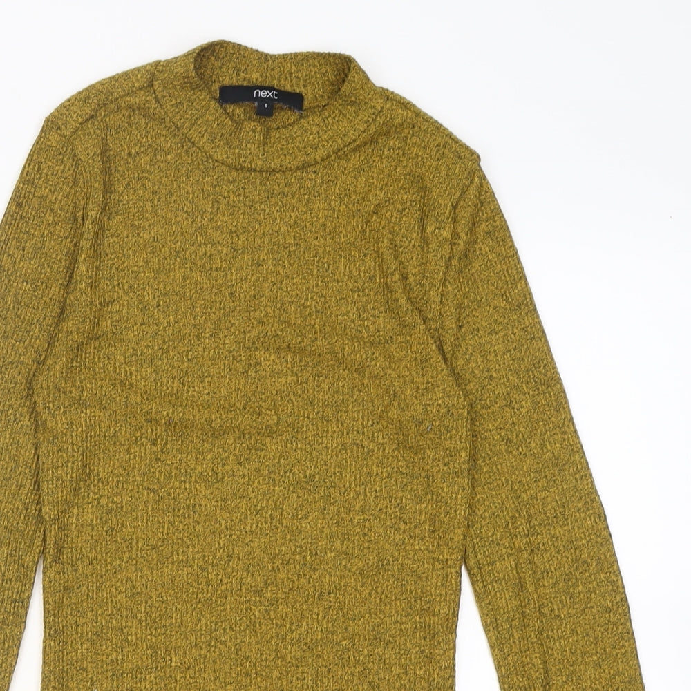 Womens UK Size 6 NEXT Yellow Pullover Jumper