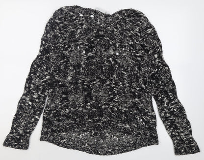 Womens UK Size 8 New Look Black Pullover Jumper