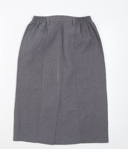 TruTex Womens Grey  Polyester A-Line Skirt Size 6