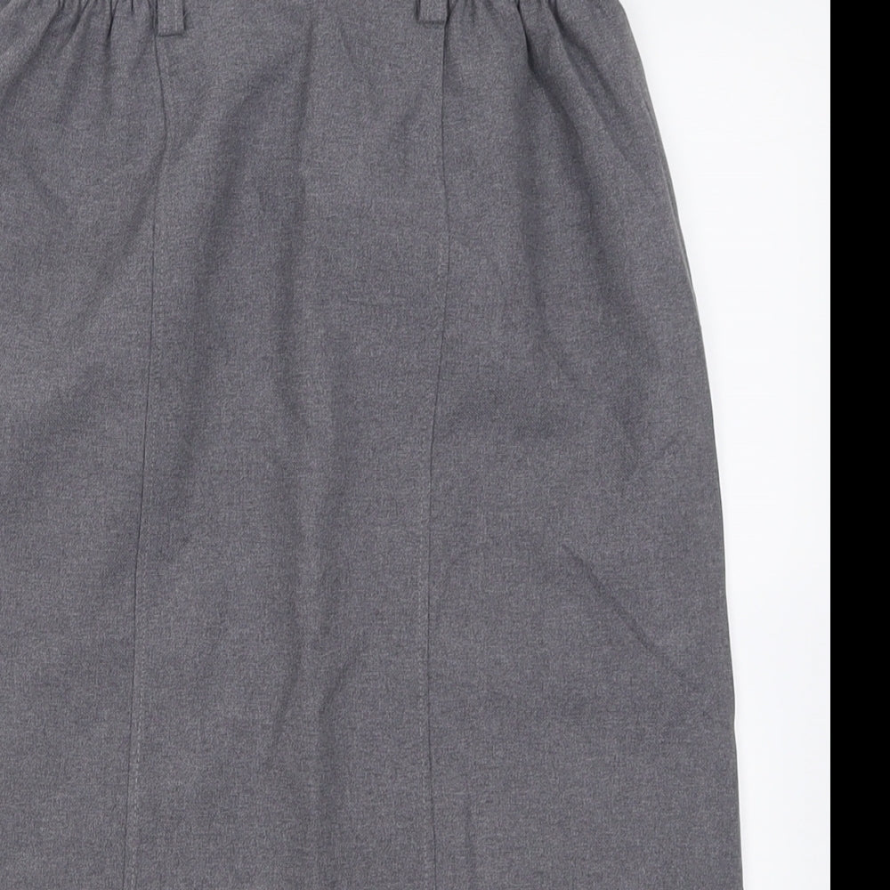 TruTex Womens Grey  Polyester A-Line Skirt Size 6