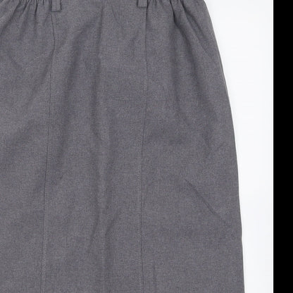 TruTex Womens Grey  Polyester A-Line Skirt Size 6