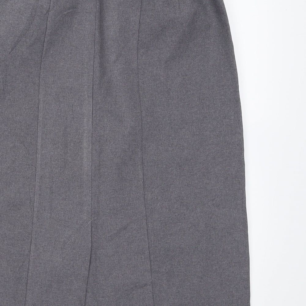 TruTex Womens Grey  Polyester A-Line Skirt Size 6