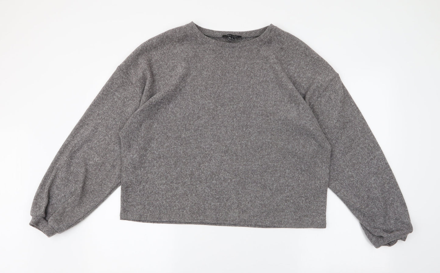Womens UK Size L New Look Grey Pullover Jumper