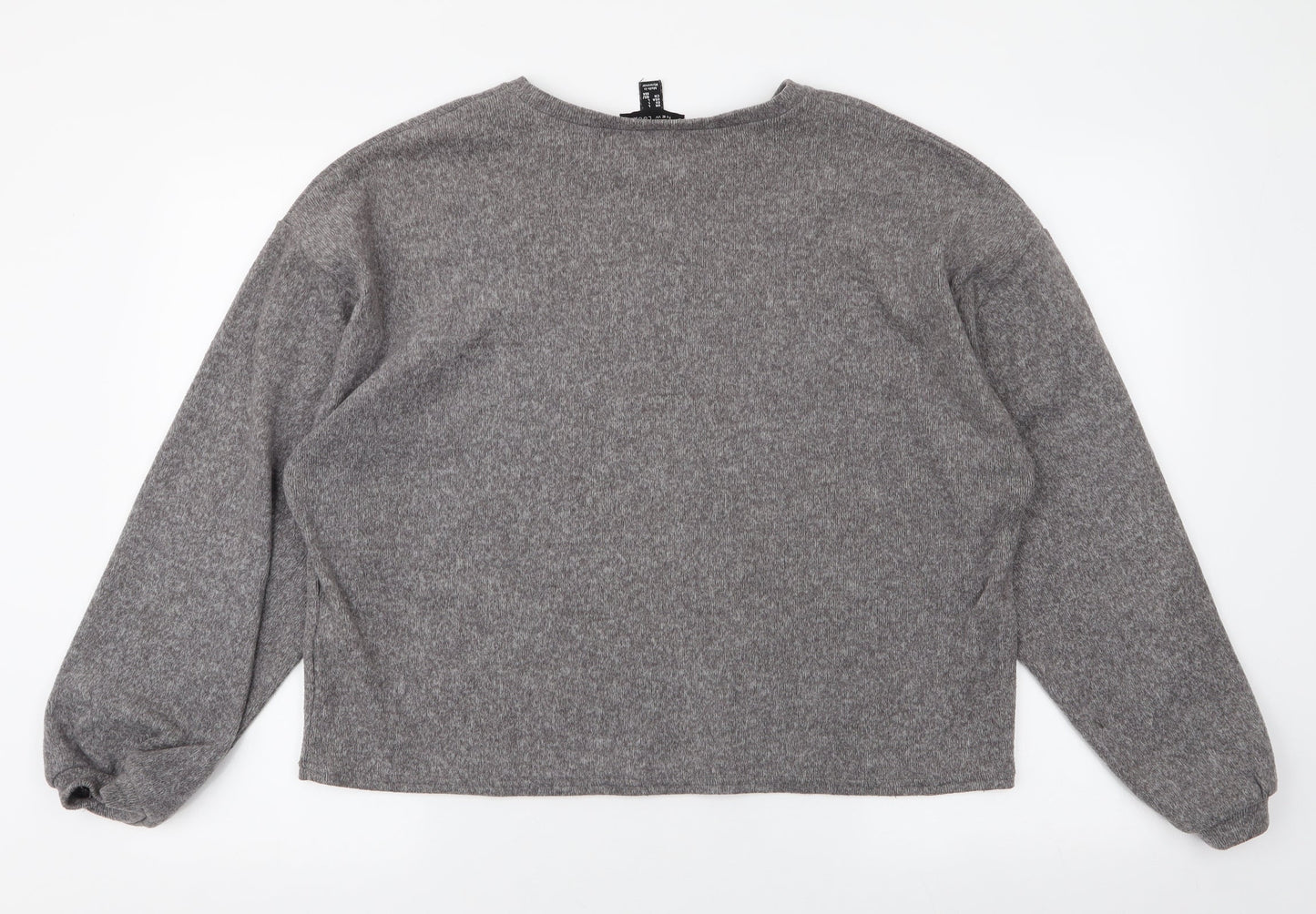 Womens UK Size L New Look Grey Pullover Jumper