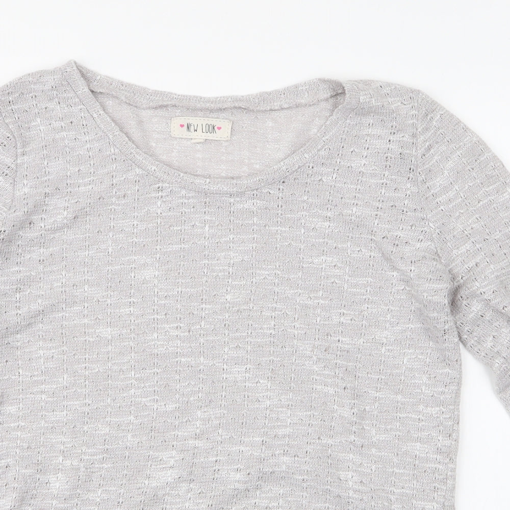 Womens UK Size 14 New Look Grey Pullover Jumper