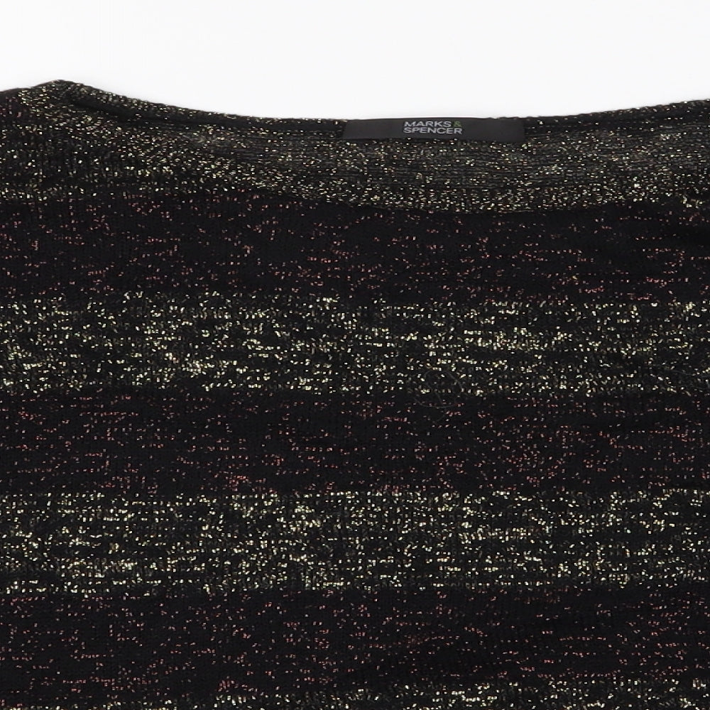 Womens UK Size 8 Marks and Spencer Multicoloured Basic Blouse
