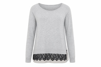 Womens UK Size 12 Papaya Grey Pullover Jumper