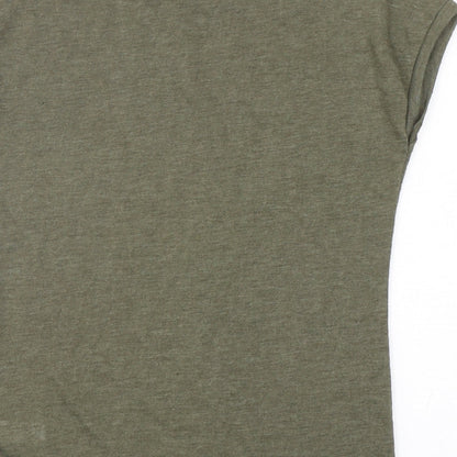 Womens UK Size S Dunnes Stores Green Basic T-Shirt