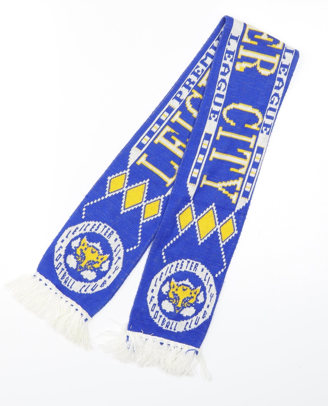 Preworn  Mens Blue  Acrylic Scarf  Size Regular   - Leicester City FC