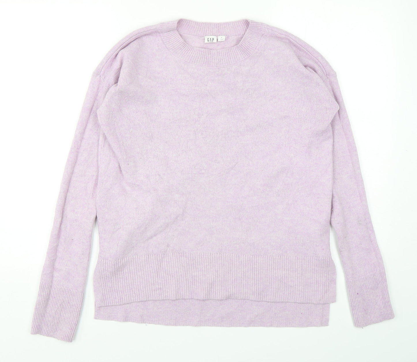 Gap Womens Pink Round Neck  Nylon Pullover Jumper Size S
