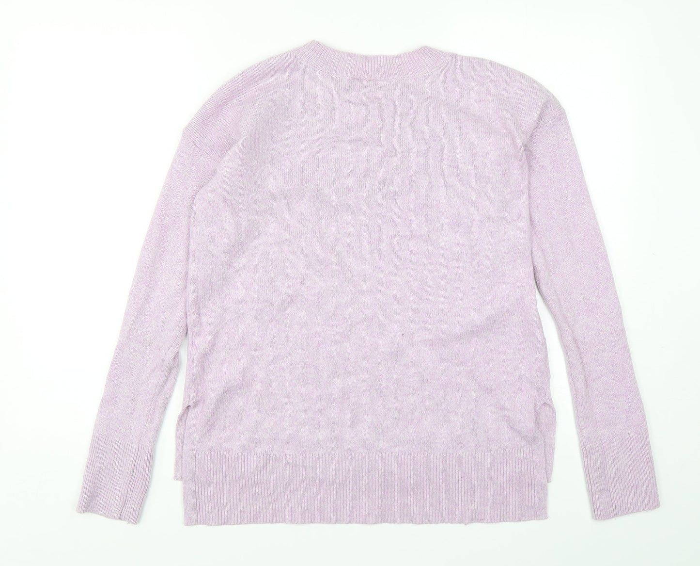 Gap Womens Pink Round Neck  Nylon Pullover Jumper Size S