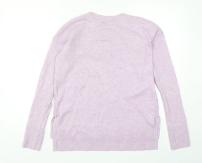 Gap Womens Pink Round Neck  Nylon Pullover Jumper Size S
