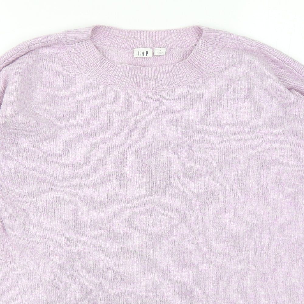 Gap Womens Pink Round Neck  Nylon Pullover Jumper Size S