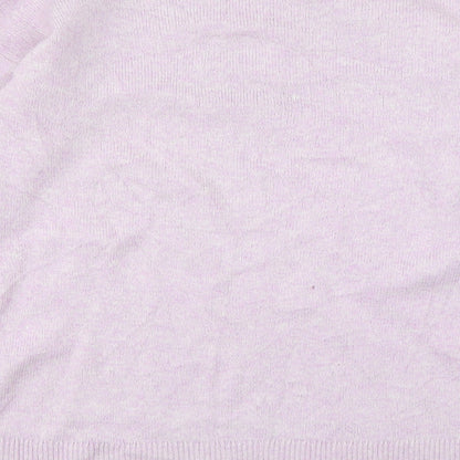 Gap Womens Pink Round Neck  Nylon Pullover Jumper Size S