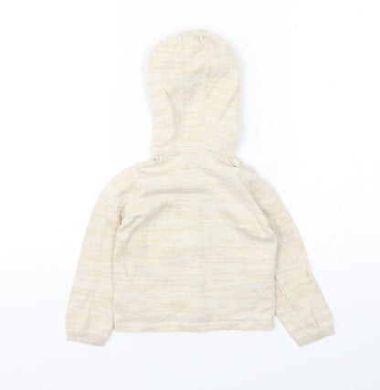 Lulipu Boys Beige  Cotton Cardigan Jumper Size 12-18 Months  Button