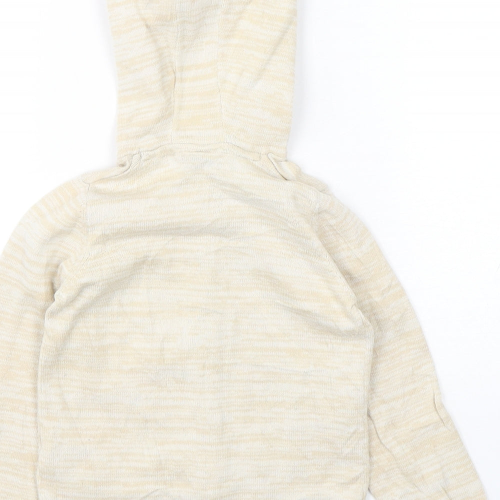 Lulipu Boys Beige  Cotton Cardigan Jumper Size 12-18 Months  Button