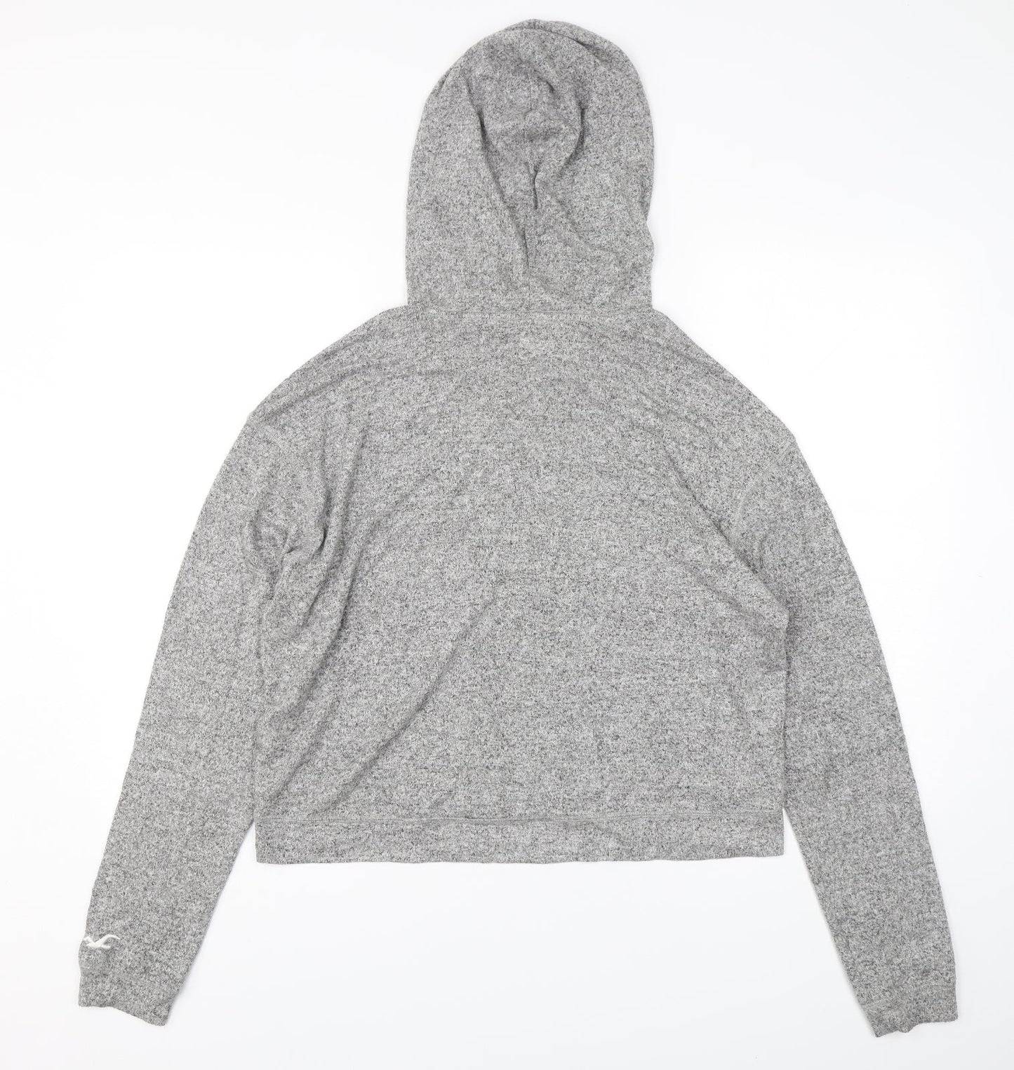 Hollister Womens Grey  Viscose Pullover Hoodie Size M  Pullover