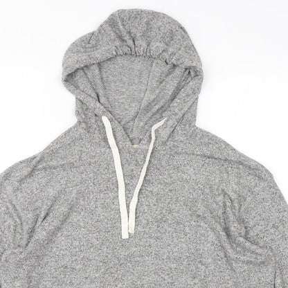 Hollister Womens Grey  Viscose Pullover Hoodie Size M  Pullover