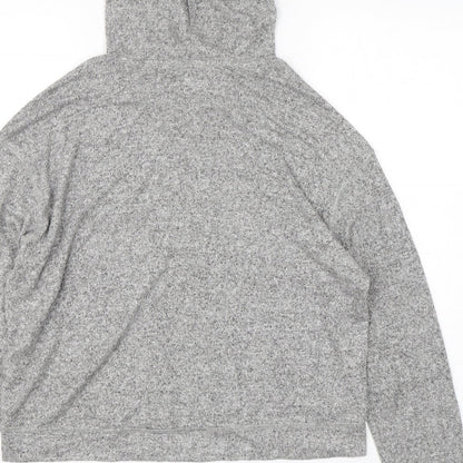 Hollister Womens Grey  Viscose Pullover Hoodie Size M  Pullover