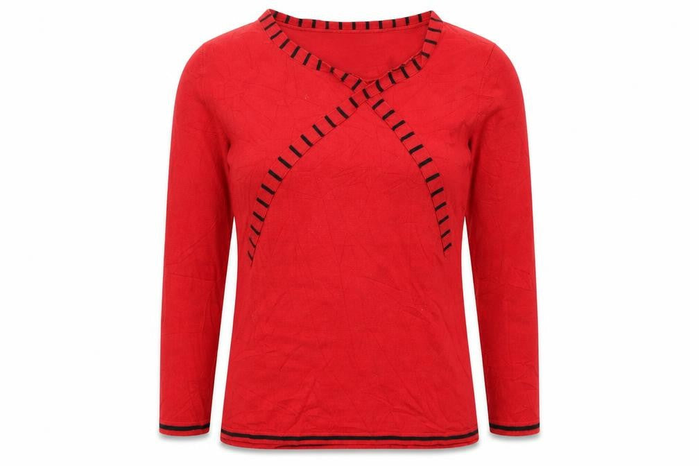 Womens UK Size M Just Elegance Red Pullover Jumper