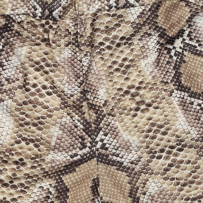 PRETTYLITTLETHING Womens Brown Animal Print Polyester Paperbag Shorts Size 8 L3 in Regular