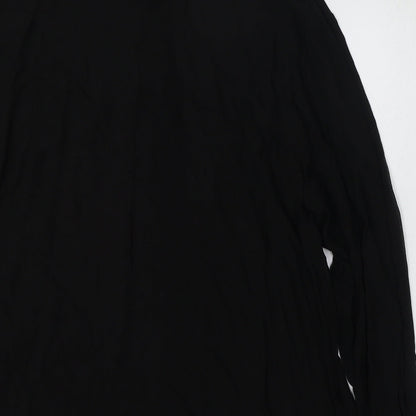 Womens UK Size 12 Monsoon Black Basic Button-Up