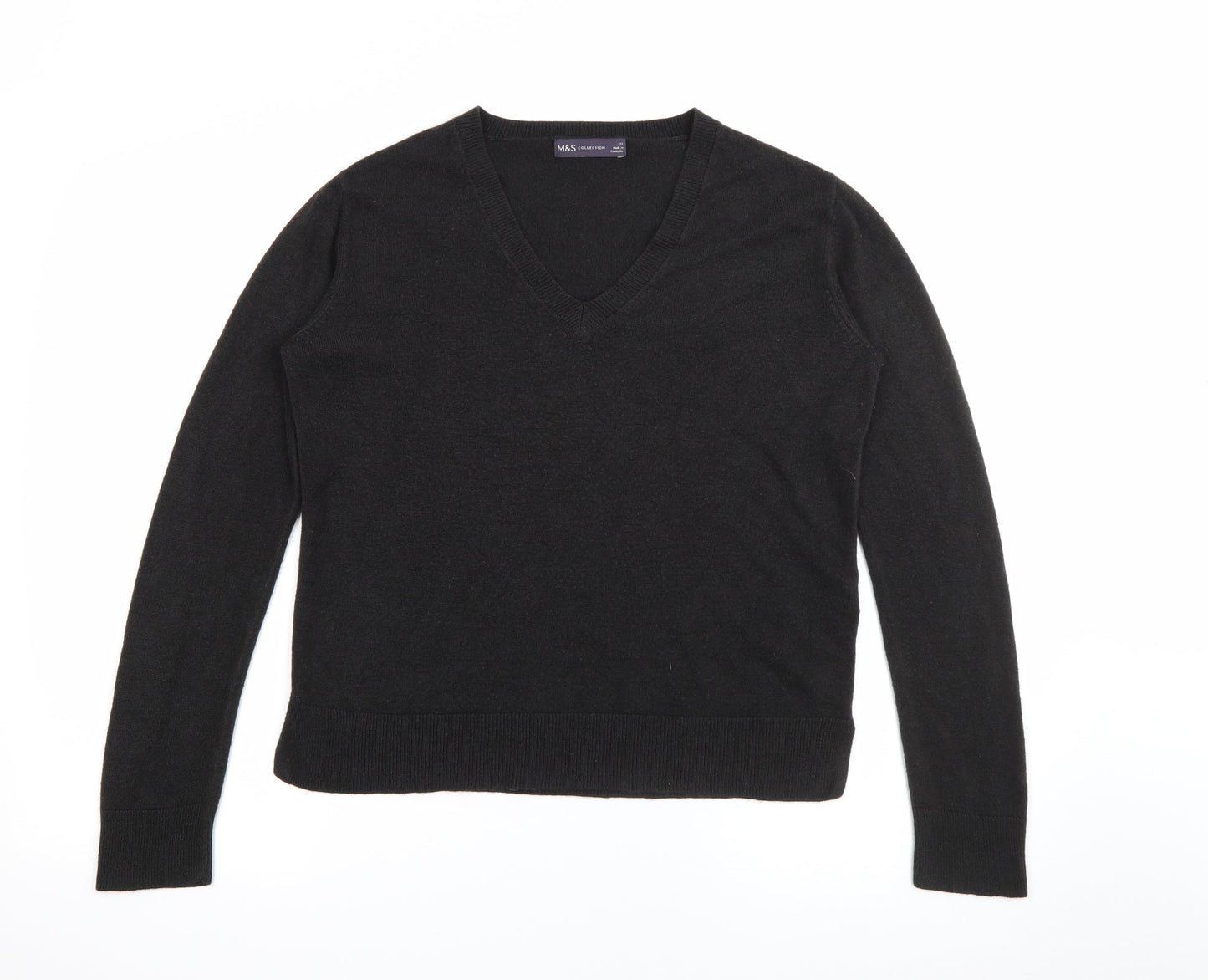 Womens UK Size 12 Marks and Spencer Black Pullover Jumper