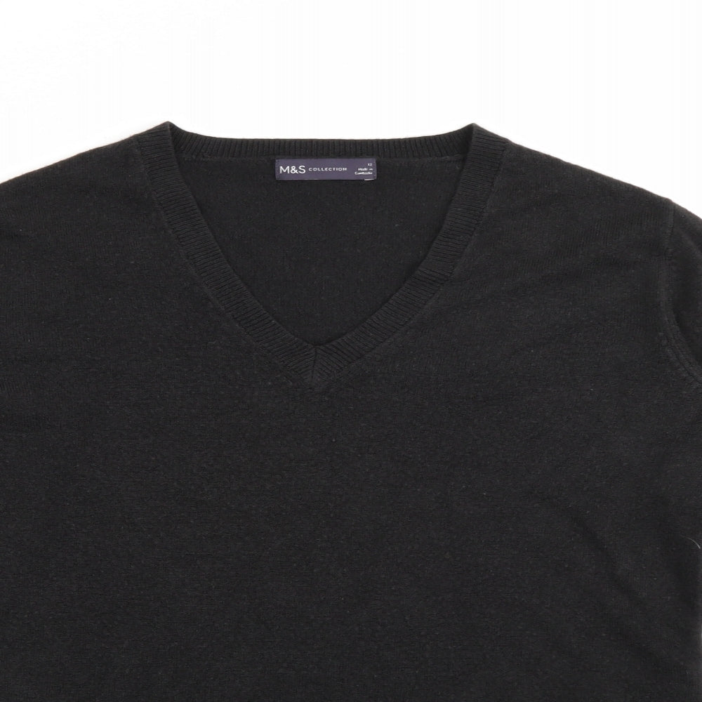 Womens UK Size 12 Marks and Spencer Black Pullover Jumper