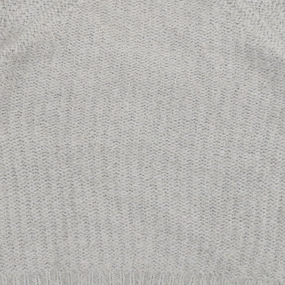 TU Womens Green V-Neck  Polyester Pullover Jumper Size 12