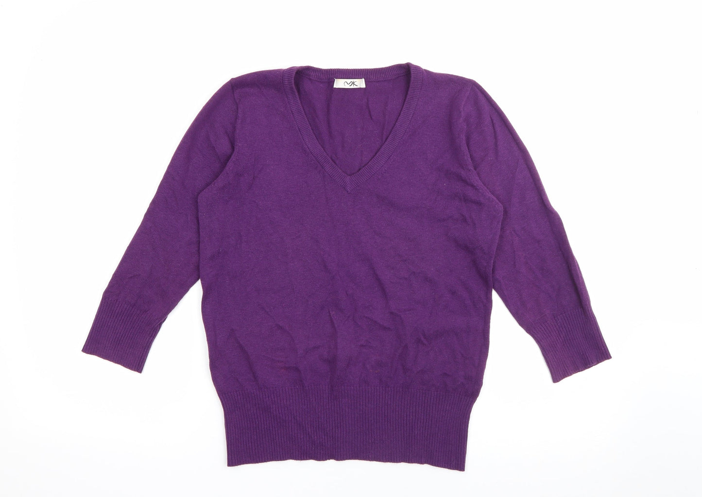 Womens UK Size 12 MK Purple Pullover Jumper